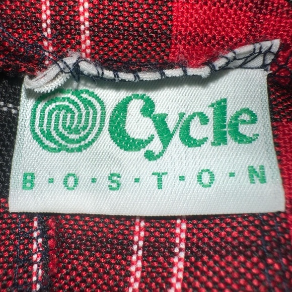 Cycle Boston Pleaded Skirt Red,Black and White Size S - Picture 4 of 5